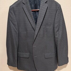 Michael Kors Charcoal Checkered Blazer